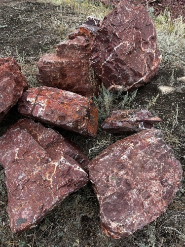 Ландшафтные глыбы красно-фиолетовые 200-1000 килограмм купить в Лениногорске