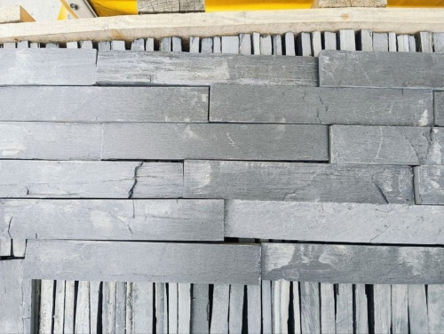 Плитка чёрная из натурального камня фасадная 30 см * 5 см, толщина 7 мм -30 мм купить в Лениногорске