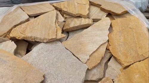 Плитняк златолит жёлтый для цоколя купить в Лениногорске