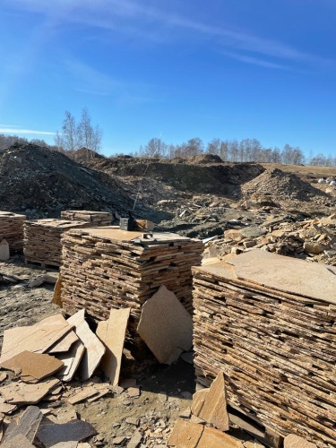 Плитняк златолит жёлтый золотистый для фасада 1,5-3см купить в Лениногорске