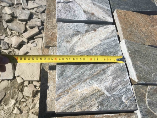 Плитка пилёная златолит Уральский для цоколя, отмостки купить в Лениногорске